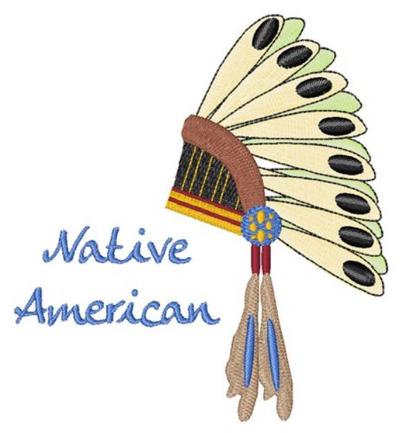 Picture of Native American Machine Embroidery Design