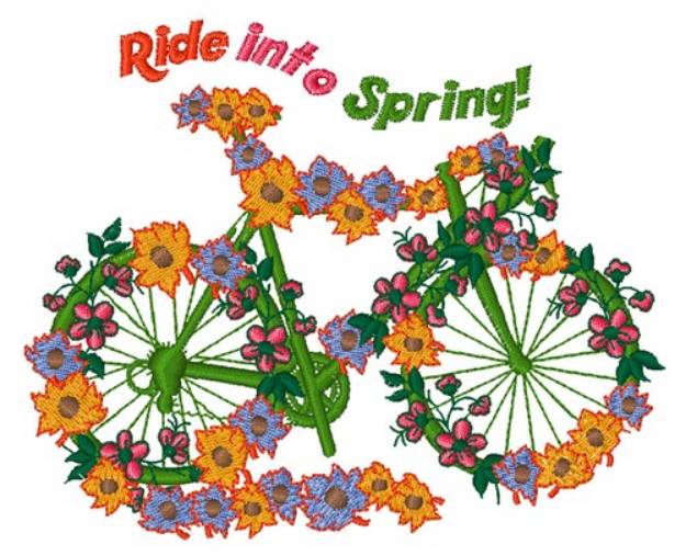 Picture of Ride Into Spring Machine Embroidery Design