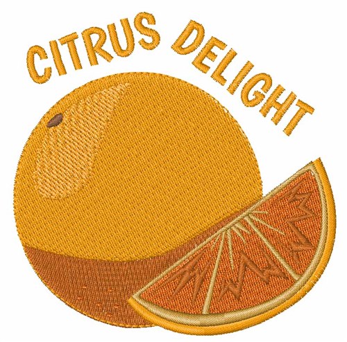 Citrus Delight Machine Embroidery Design
