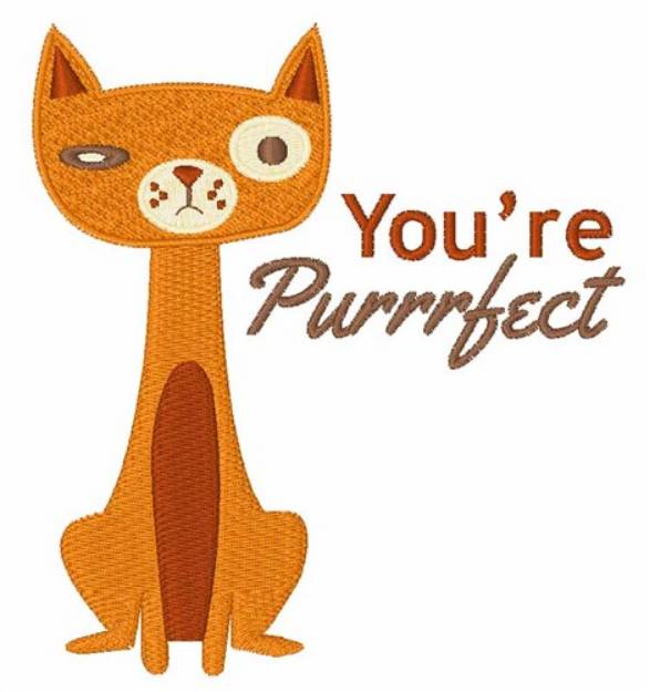 Picture of Youre Purrfect Machine Embroidery Design