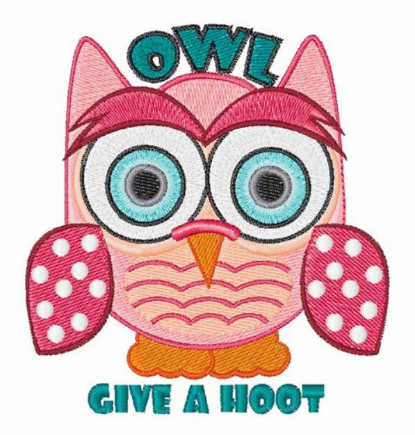 Picture of Give A Hoot Machine Embroidery Design