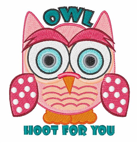 Hoot For You Machine Embroidery Design
