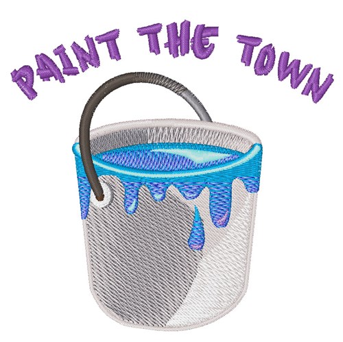 Paint The Town Machine Embroidery Design