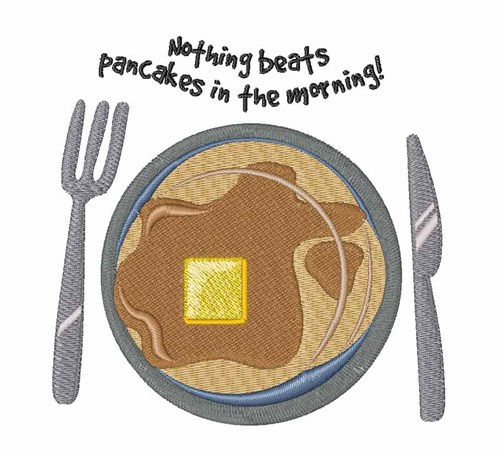 Pancakes In Morning Machine Embroidery Design