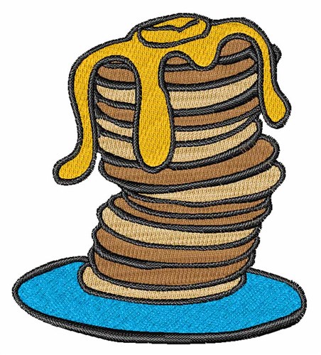 Pancake Stack Machine Embroidery Design