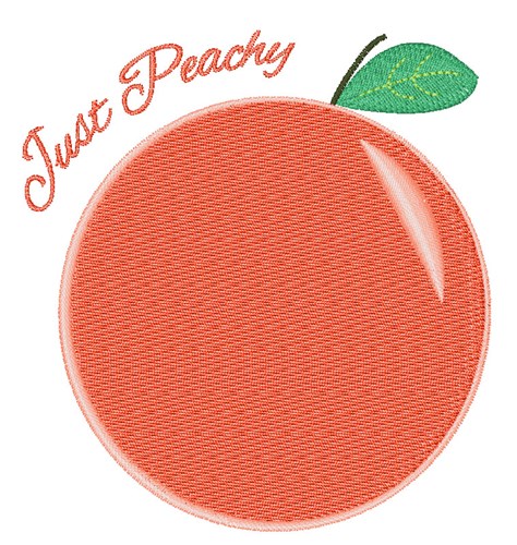 Just Peachy Machine Embroidery Design