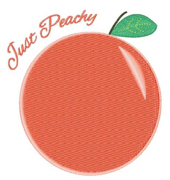 Picture of Just Peachy Machine Embroidery Design