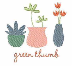 Picture of Green Thumb Machine Embroidery Design