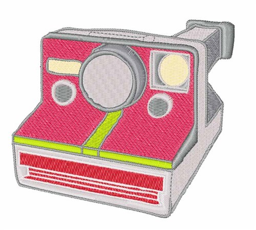 Polaroid Camera Machine Embroidery Design