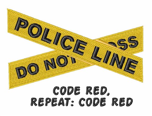 Code Red Machine Embroidery Design