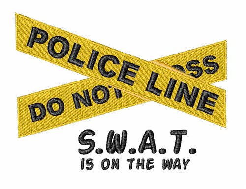 SWAT On The Way Machine Embroidery Design