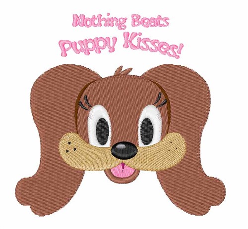 Puppy Kisses Machine Embroidery Design