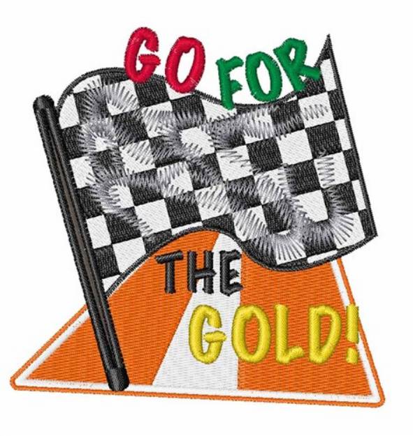 Picture of Go For Gold Machine Embroidery Design
