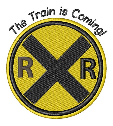 Train Is Coming Machine Embroidery Design