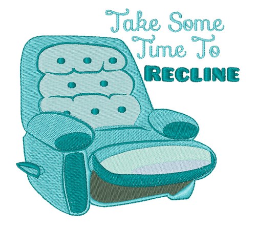 Time To Recline Machine Embroidery Design