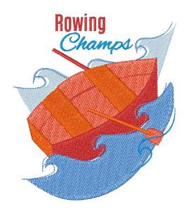 Picture of Rowing Champs Machine Embroidery Design