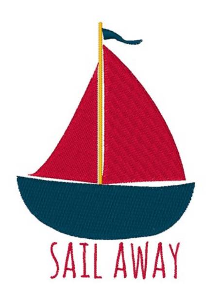 Picture of Sail Away Machine Embroidery Design
