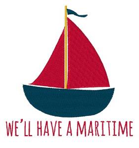 Picture of Have A Maritime Machine Embroidery Design