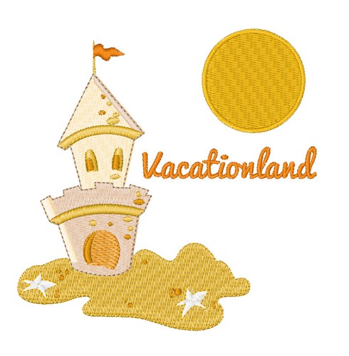 Vacationland Machine Embroidery Design