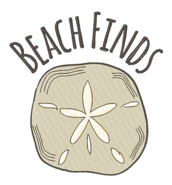 Picture of Beach Finds Machine Embroidery Design