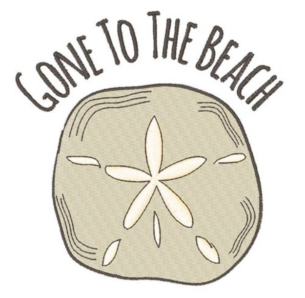 Picture of Gone To Beach Machine Embroidery Design