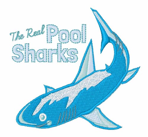 Pool Sharks Machine Embroidery Design