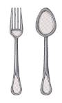 Picture of Fork & Spoon Machine Embroidery Design