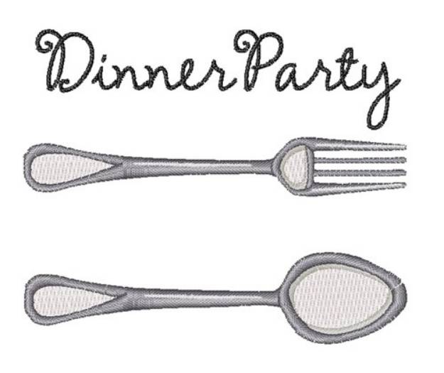 Picture of Dinner Party Machine Embroidery Design
