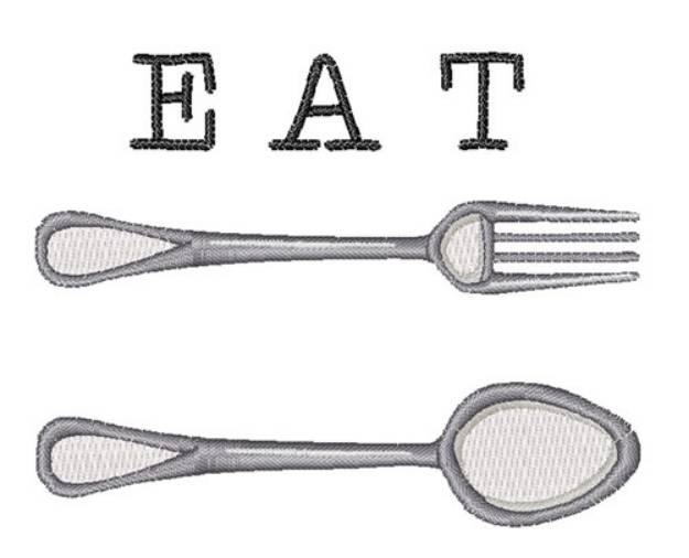 Picture of Eat Machine Embroidery Design
