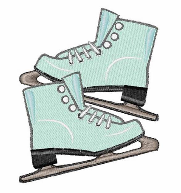 Picture of ice Skates Machine Embroidery Design