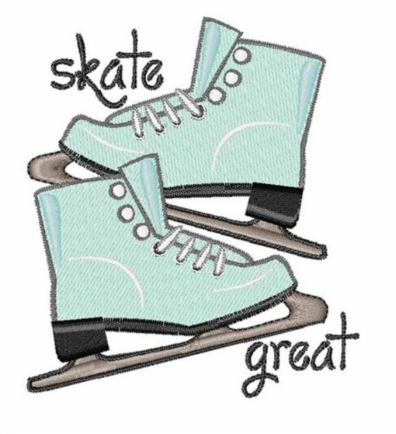 Picture of Skate Great Machine Embroidery Design
