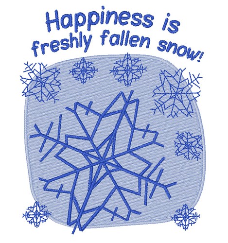 Fresh Snow Machine Embroidery Design