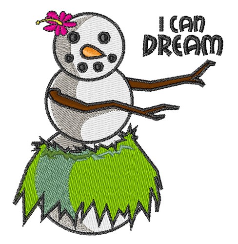 I Can Dream Machine Embroidery Design