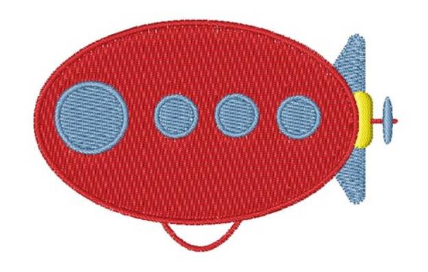 Picture of Blimp Machine Embroidery Design