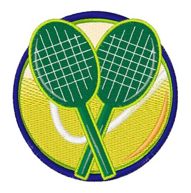 Picture of Rackets & Ball Machine Embroidery Design