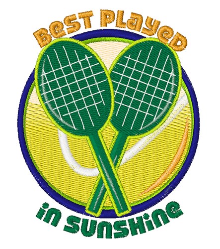 Played In Sunshine Machine Embroidery Design