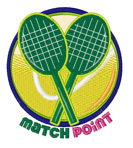 Match Point Machine Embroidery Design