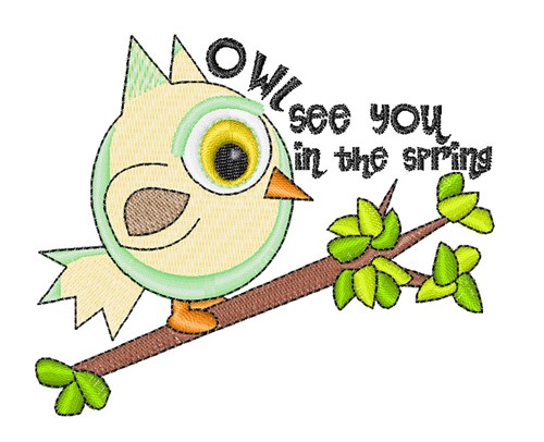 Owl See You Machine Embroidery Design