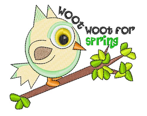 Woot For Spring Machine Embroidery Design