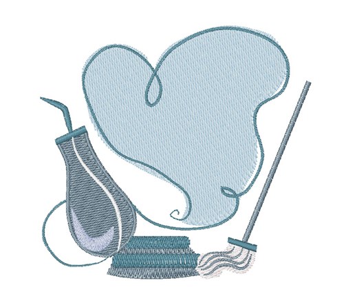 House Cleaning Machine Embroidery Design