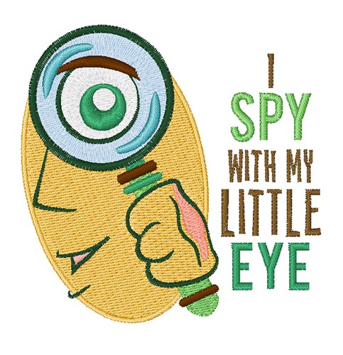 I Spy Machine Embroidery Design
