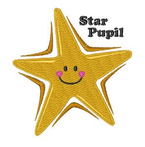 Picture of Star Pupil Machine Embroidery Design
