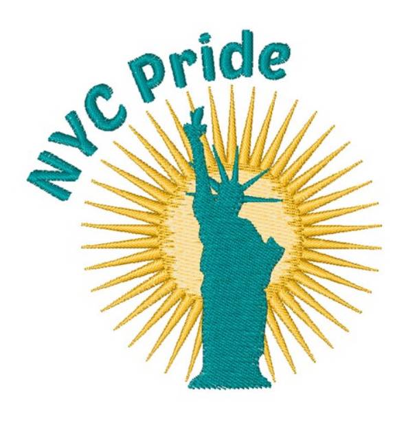 Picture of NYC Pride Machine Embroidery Design