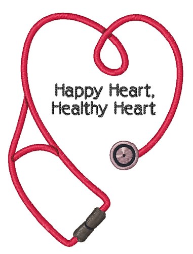 Healthy Heart Machine Embroidery Design