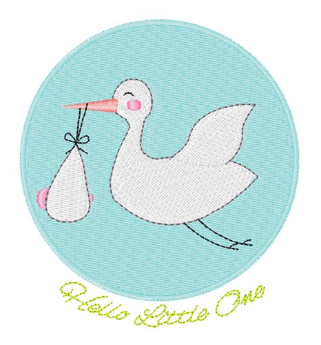 Hello Little One Machine Embroidery Design