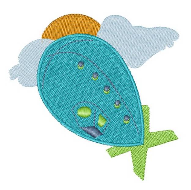 Picture of Blimp Machine Embroidery Design