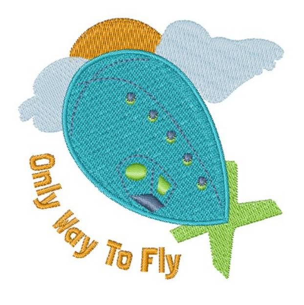 Picture of Way To Fly Machine Embroidery Design