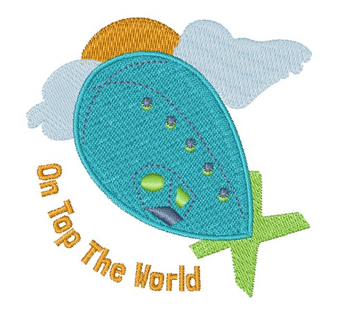 Top The World Machine Embroidery Design