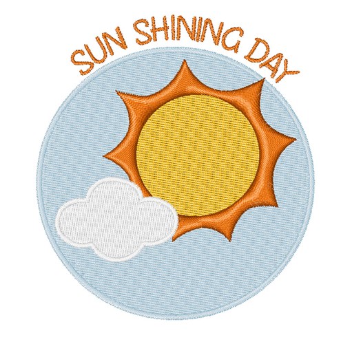 Sun Shining Day Machine Embroidery Design