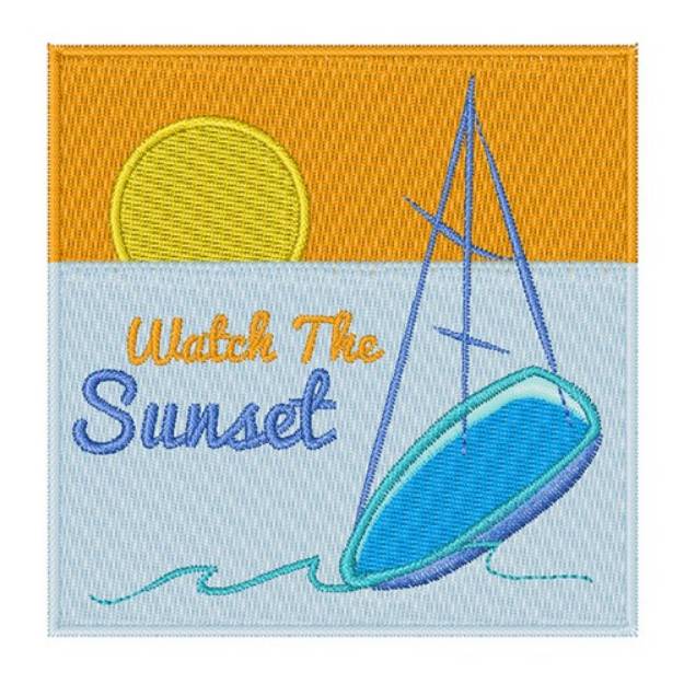 Picture of Watch Sunset Machine Embroidery Design
